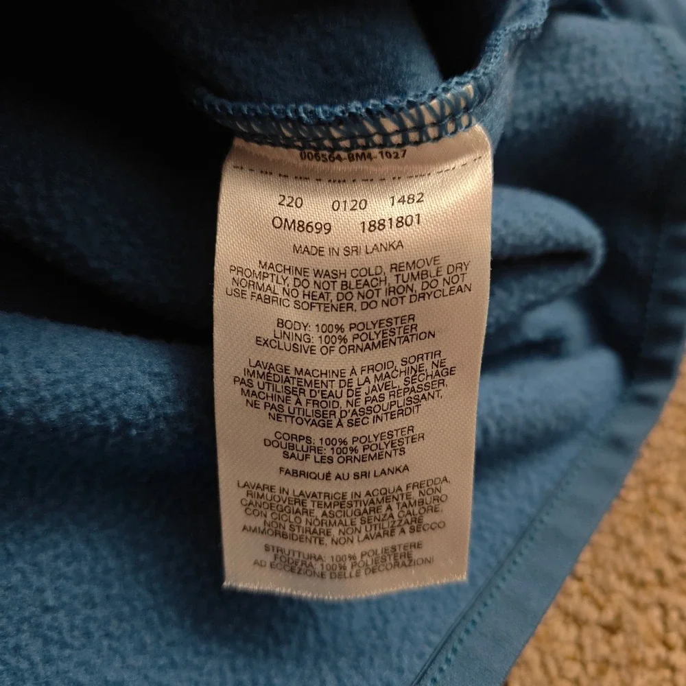 Mountain Hardwear Men's Fleece Jacket Blue Full Zip Size Large Outdoor